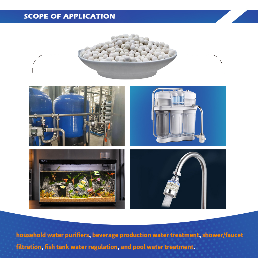 Dechlorination Ceramic Balls Application